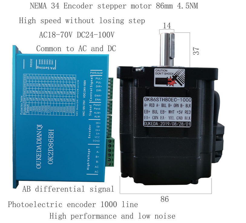 Servomotor Nema Hb Nm A Driver Motor Servomotor